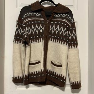 Vintage wool zip up sweater. Excellent condition